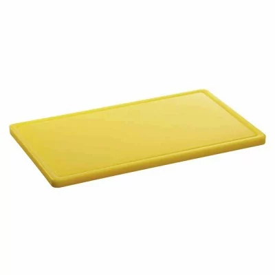 BARTSCHER - Planche à découper avec rigole 530 x 320 jaune