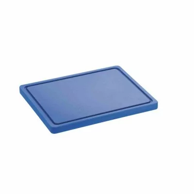 BARTSCHER - Planche à découper avec rigole 320 x 260 bleue