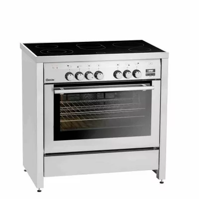 BARTSCHER - Fourneau vitrocéramique 5 zones sur four électrique P. 660 mm