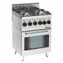BARTSCHER - Fourneau gaz 4 feux vifs sur four électrique P. 620 mm