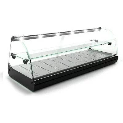 SAYL - Vitrine bain-marie à poser CLASSIC 2P 4 x GN 1/3 étagère éclairage LED