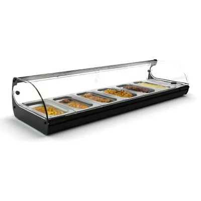 SAYL - Vitrine chauffante standard CLASSIC 1P bain-marie 6 bacs GN 1/3