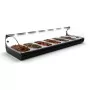 SAYL - Vitrine chauffante standard CLASSIC 1P bain-marie 6 bacs GN 1/3 éclairage LED