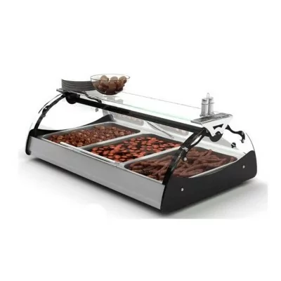 SAYL - Vitrine chauffante MAXISELF bain-marie 2 x GN 1/1