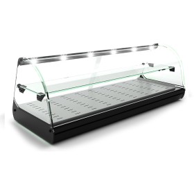 SAYL - Vitrine chauffante à poser CLASSIC 2P chaleur sèche L. 1190 mm éclairage LED