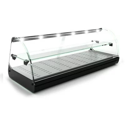 SAYL - Vitrine chauffante à poser CLASSIC 2P chaleur sèche L. 1190 mm éclairage LED