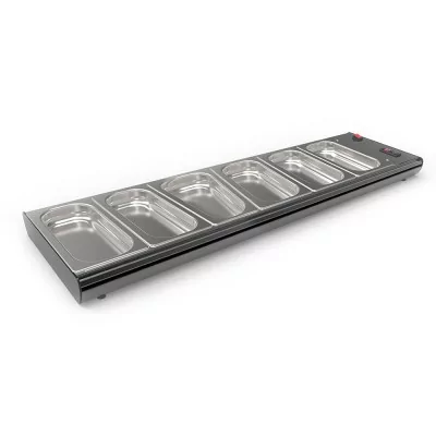 SAYL - Buffet base chaude bain-marie 6x GN 1/3