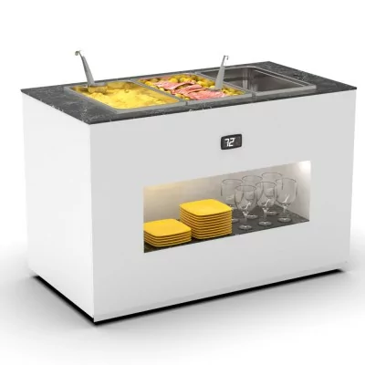 SAYL - Buffet chaud bain-marie 3x GN 1/1 P. 150 mm