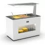 SAYL - Buffet chaud bain-marie 3x GN 1/1 P. 150 mm avec anti-postillon à droite