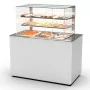 SAYL - Buffet chaud bain-marie 3x GN 1/1 P. 150 mm avec vitrine espace plat arrière
