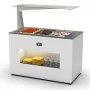SAYL - Buffet chaud bain-marie 3x GN 1/1 P. 65 mm avec anti-postillon à gauche