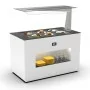 SAYL - Buffet chaud chaleur sèche P. 15 mm L. 1300 mm avec anti-postillon à droite