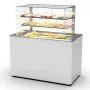 SAYL - Buffet chaud chaleur sèche P. 15 mm L. 1300 mm avec vitrine espace plat arrière