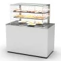 SAYL - Buffet chaud cuve en verre L. 1300 mm avec vitrine espace plat arrière