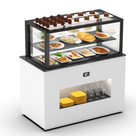 SAYL - Buffet chaud INTEGRA chaleur sèche 3 étages accès arrière