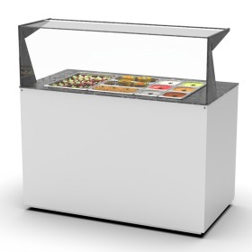 SAYL - Buffet froid avec plaque froide 3x GN 1/1 P. 65 mm avec étagère de service arrière