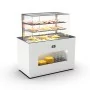 SAYL - Buffet froid avec plaque froide P. 15 mm L. 1300 mm avec vitrine espace plat avant