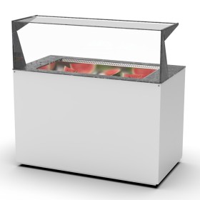 SAYL - Buffet froid ventilé 3x GN 1/1 P. 150 mm avec étagère de service arrière