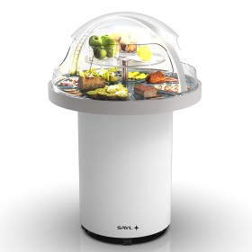 SAYL - Buffet réfrigéré Dôme Vision 360 libre service sur roues