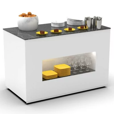SAYL - Buffet neutre HPL L. 1300 mm