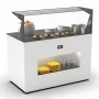 SAYL - Buffet neutre HPL L. 1300 mm avec étagère de service avant