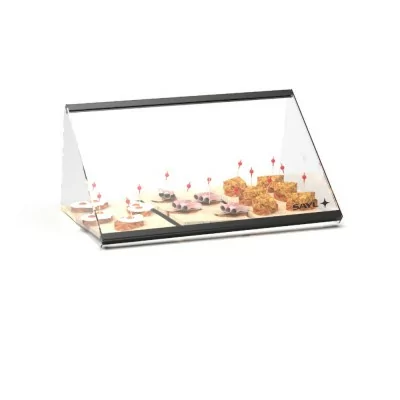 SAYL - Vitrine d'exposition neutre PITAGORAS 555x340x240 mm