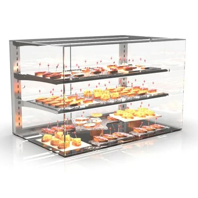 SAYL - Vitrine d'exposition neutre sans structure L. 1000 mm