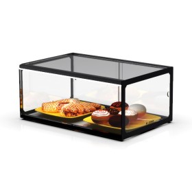 SAYL - Vitrine d'exposition neutre verre droit 1 étage L. 555 mm