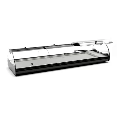 SAYL - Vitrine neutre à poser SELF-SERVICE éclairage LED L. 1190 mm