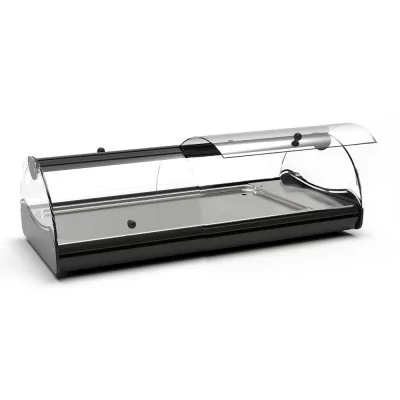 SAYL - Vitrine neutre à poser SELF-SERVICE éclairage LED L. 840 mm