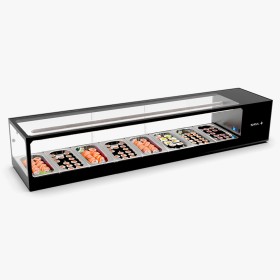 SAYL - Vitrine à sushi LOGIC refroidissement à double ventilation 8x GN 1/3
