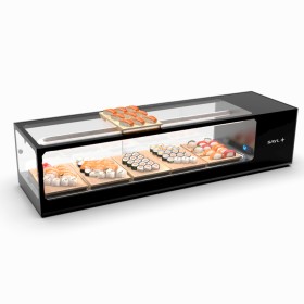 SAYL - Vitrine à sushi LOGIC refroidissement à double ventilation L. 1320 mm