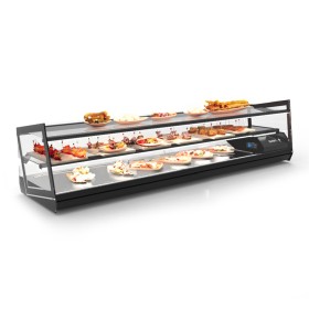 SAYL - Vitrine à tapas KUBE groupe compact 2 étagères L. 1320 mm