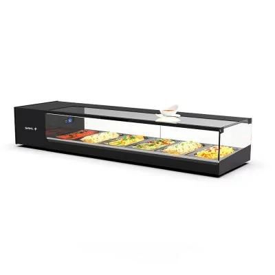 SAYL - Vitrine à tapas LOGIC TAPAS moteur à gauche 6 GN 1/3