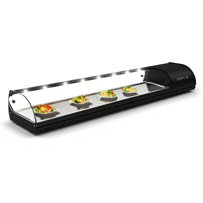 SAYL - Vitrine réfrigérée à tapas CLASSIC TAPAS groupe comptact à droite blanche L. 1788 mm