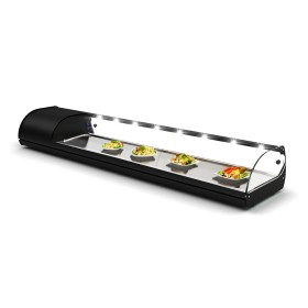 SAYL - Vitrine réfrigérée à tapas CLASSIC TAPAS groupe comptact à gauche noire L. 1788 mm