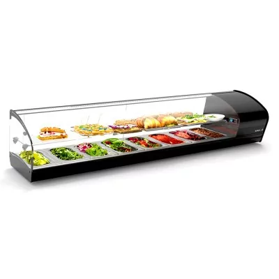 SAYL - Vitrine réfrigérée à tapas SHARK 2P groupe compact étagère 8x GN 1/3