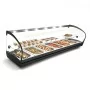 SAYL - Vitrine bain-marie à poser SHARK 2P 6x GN 1/3 étagère éclairage LED