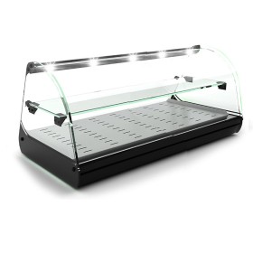 SAYL - Vitrine chaleur sèche à poser CLASSIC 2P étagère éclairage LED L. 840 mm