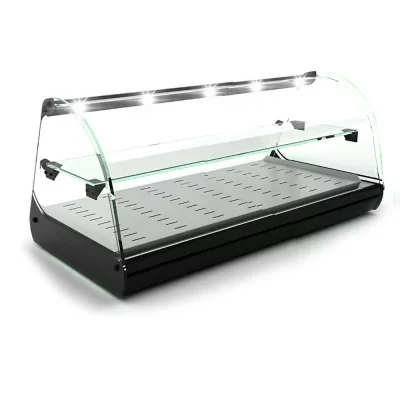 SAYL - Vitrine chaleur sèche à poser CLASSIC 2P étagère éclairage LED L. 840 mm