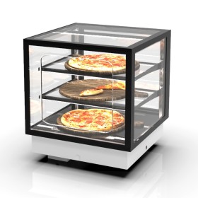 SAYL - Vitrine chauffante encastrable INTEGRA DROP-IN chaleur sèche 3 étages libre-service L. 600 mm