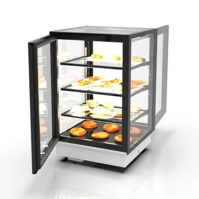 SAYL - Vitrine chauffante encastrable INTEGRA DROP-IN chaleur sèche 4 étages accès avant/arrière L. 600 mm