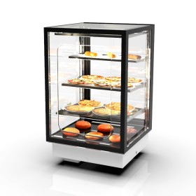 SAYL - Vitrine chauffante encastrable INTEGRA DROP-IN chaleur sèche 4 étages libre-service L. 600 mm