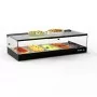 SAYL - Vitrine chauffante LOGIC TAPAS bain-marie 4 GN 1/3 éclairage LED