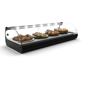 SAYL - Vitrine chauffante standard CLASSIC 1P chaleur sèche éclairage LED L. 840 mm