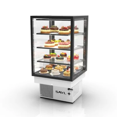 SAYL - Vitrine réfrigérée encastrable INTEGRA DROP-IN 4 étages accès arrière L. 600 mm