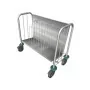 L2G - Chariot porte-assiettes inox 200 assiettes