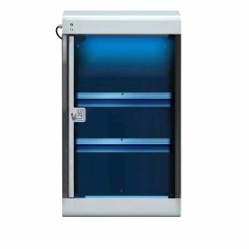 L2G - Armoire de stérilisation à couteaux toit pente 20 couteaux fromagers support aimant