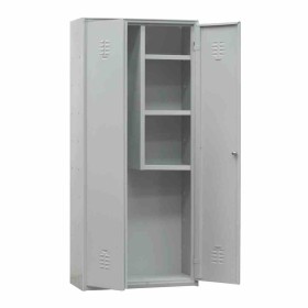 L2G - Armoire balais sans pieds avec 3 étagères intermediaires fixes a droite 1000x400x1800 mm