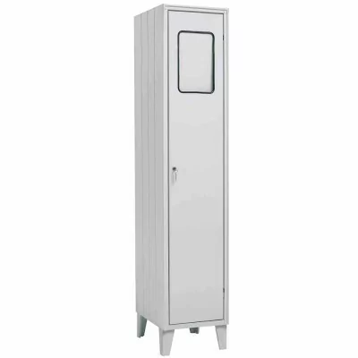 L2G - Armoire à linge sale sur pieds avec trappe 